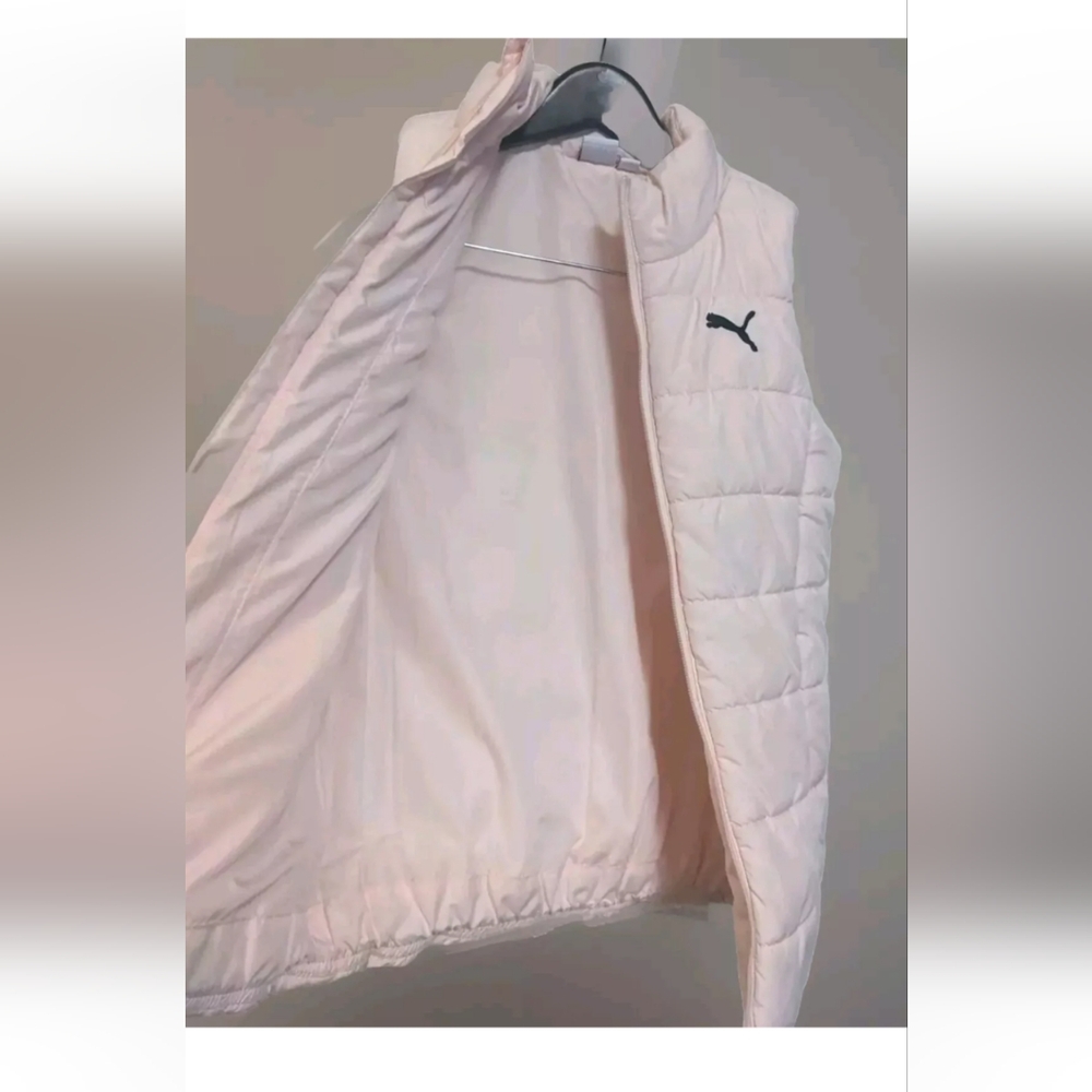 Puma vest women's size 10 Medium puffer Pink M - Picture 5 of 11